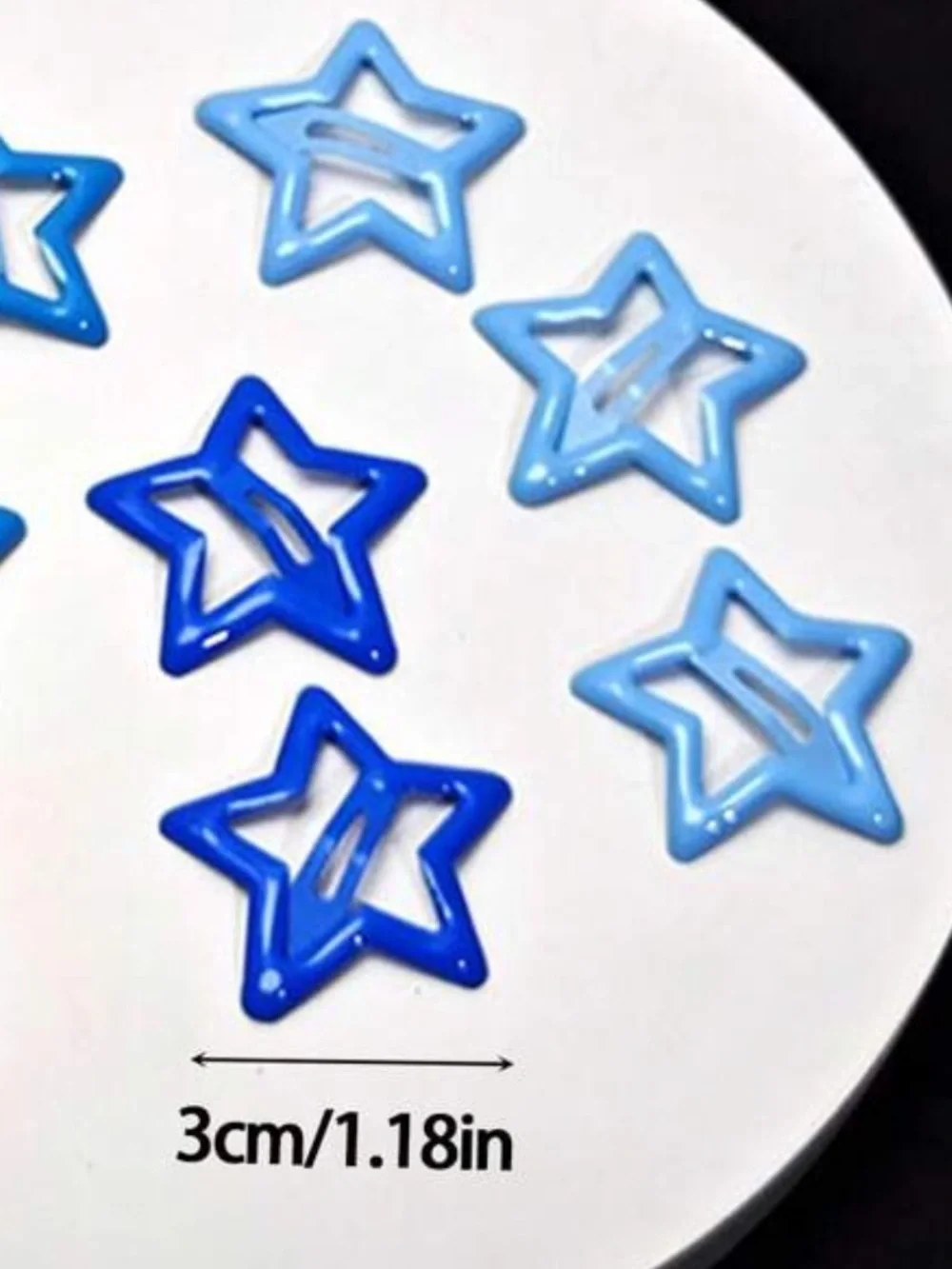 Baby Blue Star butterfly Hair Clips - Set of Decorative Hair Accessories